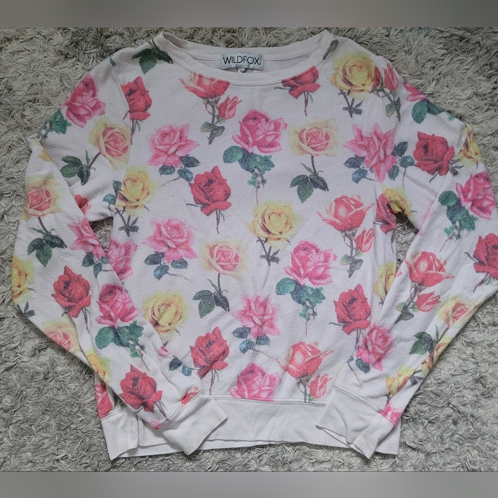 Wildfox Floral Sweatshirt